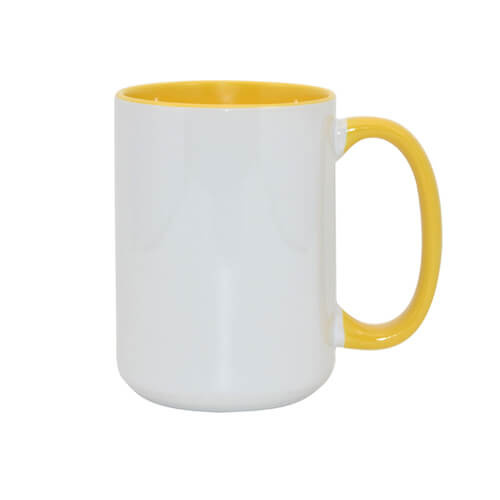 Tasse 450ml MAX, FUNNY,  A+, Gelb, für die Sublimation