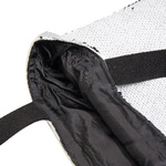 Tasche mit zweifarbigen Pailletten, 35 x 38 cm, Schwarz, für den Sublimationsdruck