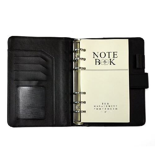 Notizbuch / Ordner, 14 x 19 cm, Kunstleder, für den Sublimationsdruck