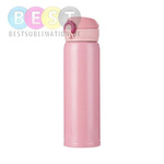 Thermosflasche, 500ml, Rostfreier Stahl, Rosa, für die Sublimation