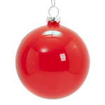 Christbaum-Anhänger, Ø 7,8 cm, Rot, matt, für den Sublimationsdruck 