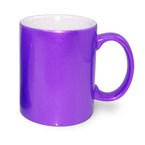 Tasse 330ml, Violett, Alu-Effekt, für die Sublimation