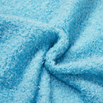 Tasche, Plüsch, Weiß-Hellblau, 34 x 37 cm, für den Sublimationsdruck