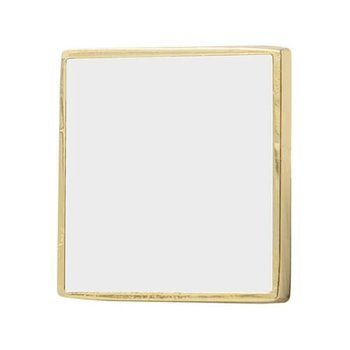 Anstecker / Pin, Quadrat, Gold, für den Sublimationsdruck