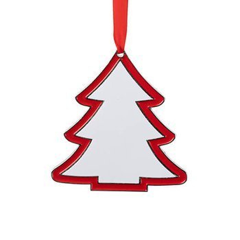 Anhänger, Christbaum, Metall, für den Sublimationsdruck