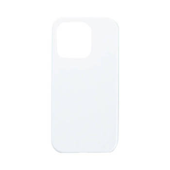 3D-Cover für das iPhone 14 Pro, Weiß, glänzend, für den Sublimationsdruck