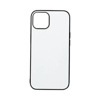 Cover für das iPhone 15, Gummi, Schwarz, für den Sublimationsdruck