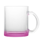 Tasse 330 ml, Glas, Violetter Boden, für die Sublimation