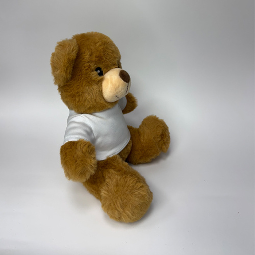 Plüschtier, Teddy-Bär, mit Shirt, 20 cm, für den Sublimationsdruck