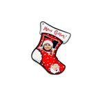 Anhänger, Kunststoff, Weihnachtssocke, für den Sublimationsdruck