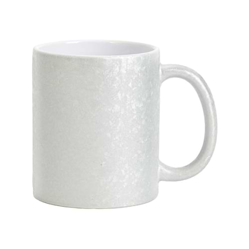 Becher 325 ml mit rissigem Oberflächeneffekt für Sublimation - Silber