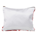 Kosmetiktasche, mit rot-weißen Pailletten, für den Sublimationsdruck