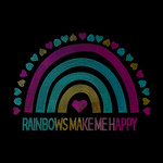 Blatt mit Zirkonia, Regenbogen, für den Thermotransfer