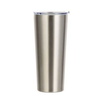 Tumbler-Becher, 650 ml, Edelstahl, Silber, für den Sublimationsdruck.