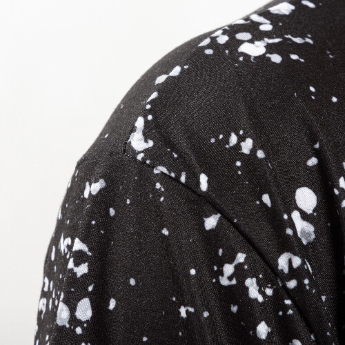 T-Shirt, Cotton-Like Bleached Starry Black, für den Sublimationsdruck