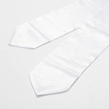 Krawatte, Weiß, 152 x 10 cm, für den Sublimationsdruck