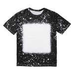 T-Shirt, Cotton-Like Bleached Starry Black, für den Sublimationsdruck