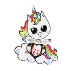 Hakenleiste, MDF, Einhorn, blau, für die Sublimation