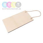 Rahmen, Türschild, 14,5 x 26 cm, Sperrholz, für den Sublimationsdruck