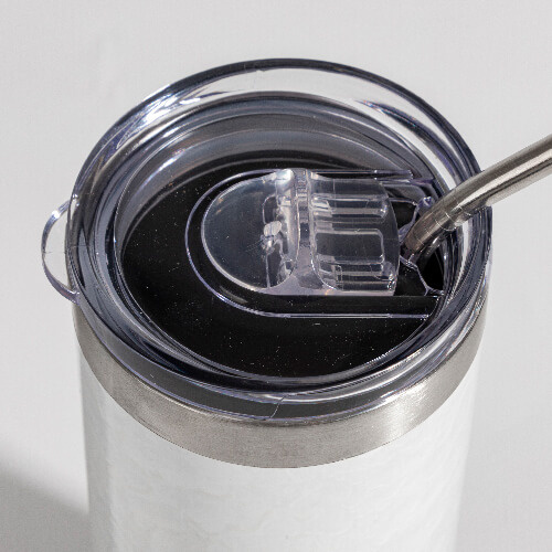 Becher, 600 ml, 3D Puff Cloud, Weiß, für die Sublimation